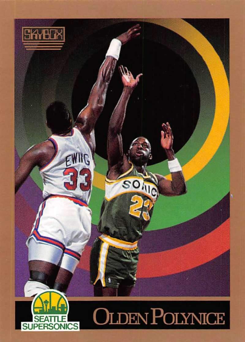 Amazon.com: 1990-91 SkyBox Basketball #272 Olden Polynice Seattle
